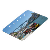 Porto. Douro River und Dom Luis I Bridge. Magnet (Linke Seite)