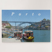 Porto. Douro River und Dom Luis I Bridge. Puzzle (Horizontal)