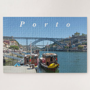Porto. Douro River und Dom Luis I Bridge. Puzzle