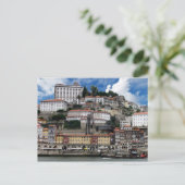 Porto-Gebäude typisch für Portugal Postkarte (Stehend Vorderseite)