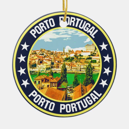 Porto Keramik Ornament (Vorne)