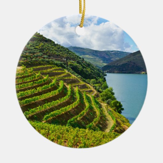 Porto Landschaftliche Weihnachtsfeier Keramikornament (Vorne)