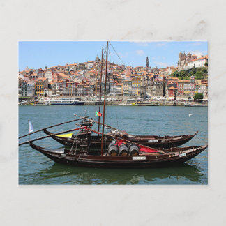 Porto Offley boat, Portugal Postkarte