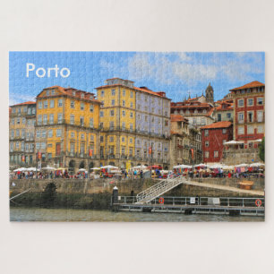 Porto: Portugal, Docks und Gebäude Jigsaw Puzzle
