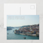 Porto Portugal Douro Fluss Postkarte (Vorne/Hinten)