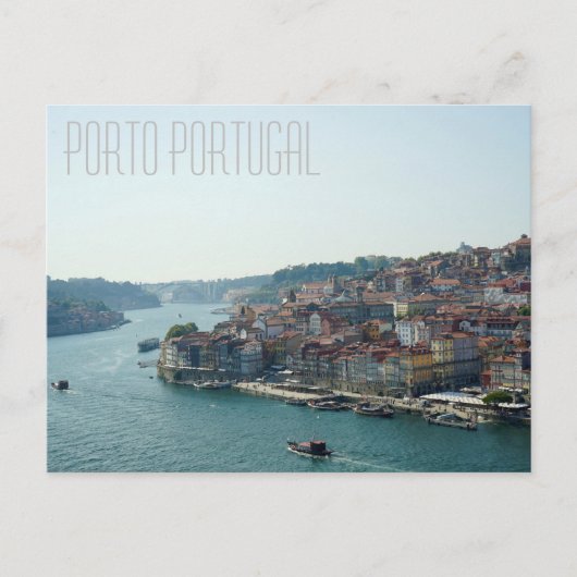 Porto Portugal Douro Fluss Postkarte (Vorderseite)