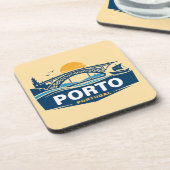 Porto Portugal Europe Getränkeuntersetzer (Linke Seite)