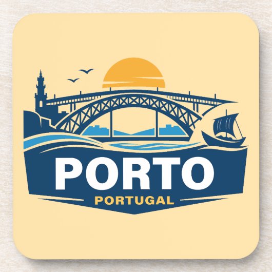 Porto Portugal Europe Getränkeuntersetzer (Vorderseite)