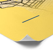 Porto - Portugal Gelbe Karte Poster (Ecke)