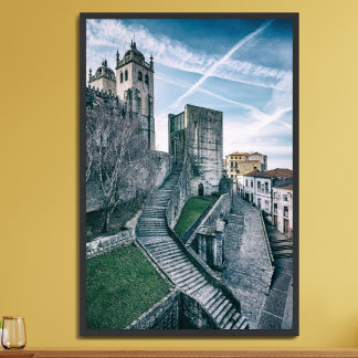 Porto, Portugal Kathedrale und Altstadt Poster