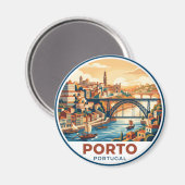 Porto Portugal Magnet (Vorderseite/Rückseite)