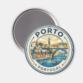 Porto Portugal Magnet (Vorderseite/Rückseite)