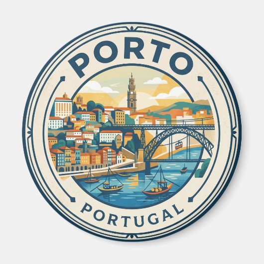 Porto Portugal Magnet (Vorne)