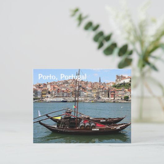 Porto Portugal: Offley boat Postkarte (Stehend Vorderseite)