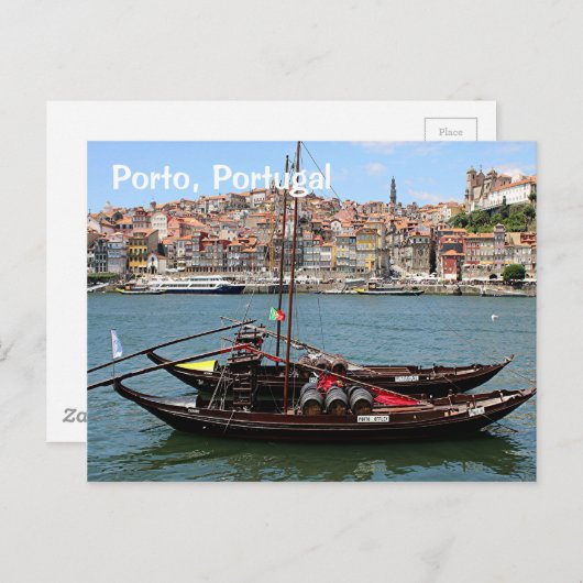 Porto Portugal: Offley boat Postkarte (Vorne/Hinten)