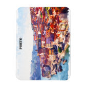 Porto Portugal Panoramaansicht Magnet (Vertikal)
