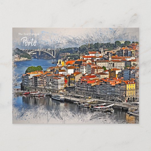 Porto, Portugal Postkarte (Vorderseite)