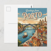 Porto Portugal Postkarte (Vorne/Hinten)