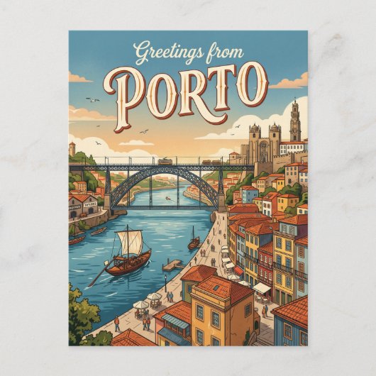 Porto Portugal Postkarte (Vorderseite)