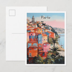 Porto Portugal Reise Ästhetik Postkarte