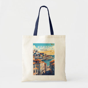 Porto Portugal Reise Kunst Vintage Tragetasche
