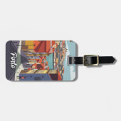 Porto Portugal Reisen Abstrakt Gepäckanhänger (Vorderseite horizontal)