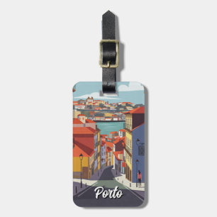 Porto Portugal Reisen Abstrakt Gepäckanhänger