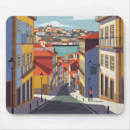 Porto Portugal Reisen Abstrakt Mousepad