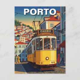 Porto Portugal Reisen Abstrakt Postkarte