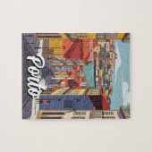 Porto Portugal Reisen Abstrakt Puzzle (Horizontal)