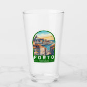 Porto Portugal Reisen Glas (Vorderseite)