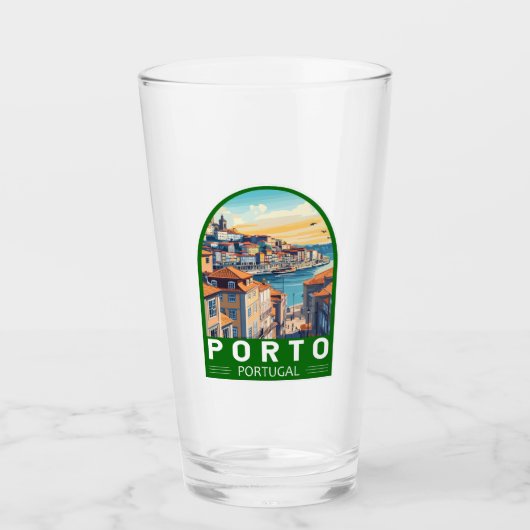 Porto Portugal Reisen Glas (Vorderseite)