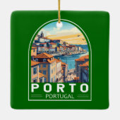 Porto Portugal Reisen Keramikornament (Rückseite)