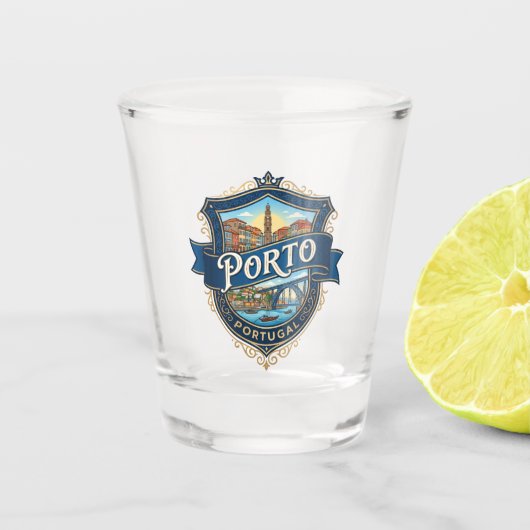 Porto Portugal Schnapsglas (Vorderseite)