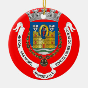 Porto Portugal Stadt Wappen Weihnachtsschmuck