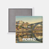 Porto Portugal Travel Magnet (Vorderseite/Rückseite)