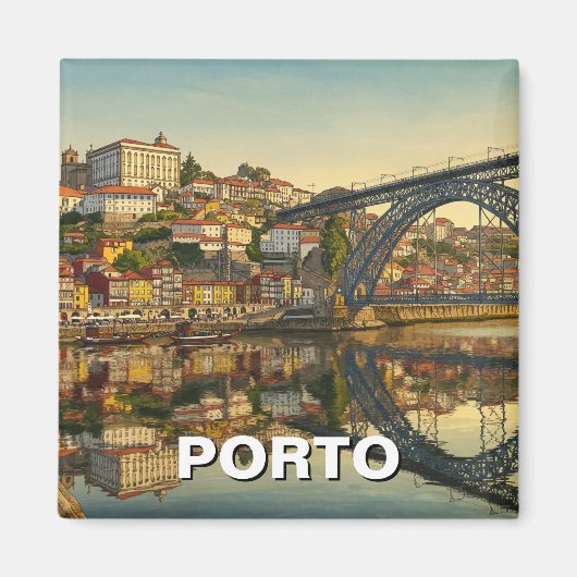 Porto Portugal Travel Magnet (Vorne)
