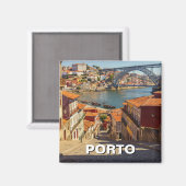 Porto Portugal Travel Magnet (Vorderseite/Rückseite)