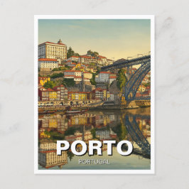 Porto Portugal Travel Postkarte