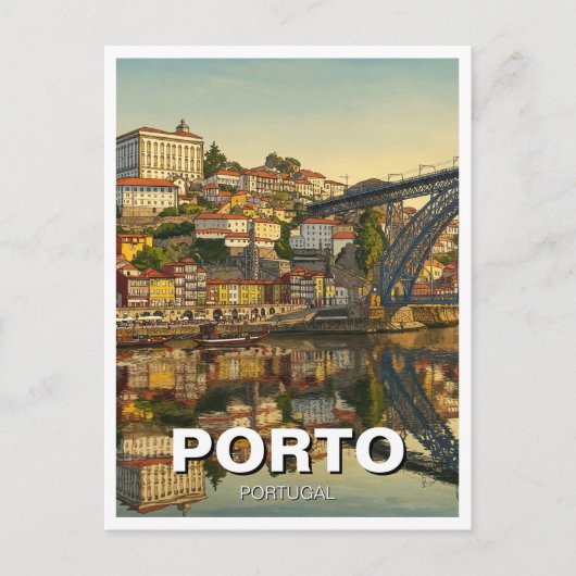 Porto Portugal Travel Postkarte (Vorderseite)