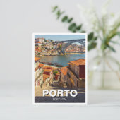 Porto Portugal Travel Postkarte (Stehend Vorderseite)