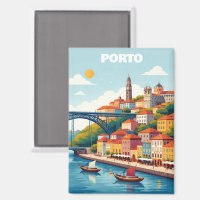 Porto Portugal Vintage Reise Kunst