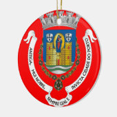 Porto* Portugal Weihnachtsbaum Keramik Ornament (Links)
