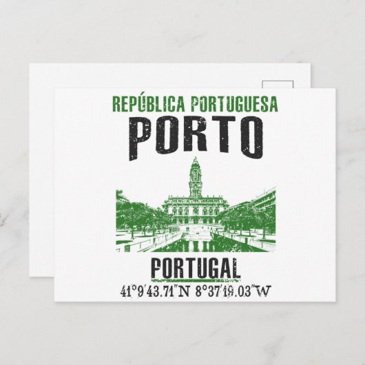 Porto Postkarte (Vorne/Hinten)