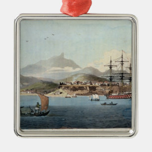 Porto Praya in der Insel von St. Jago, überziehen Ornament Aus Metall