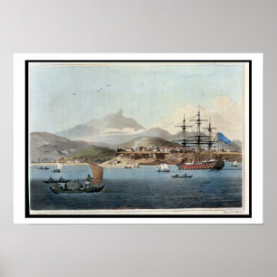 Porto Praya in the Island of St. Jago, plate 4 fro Poster