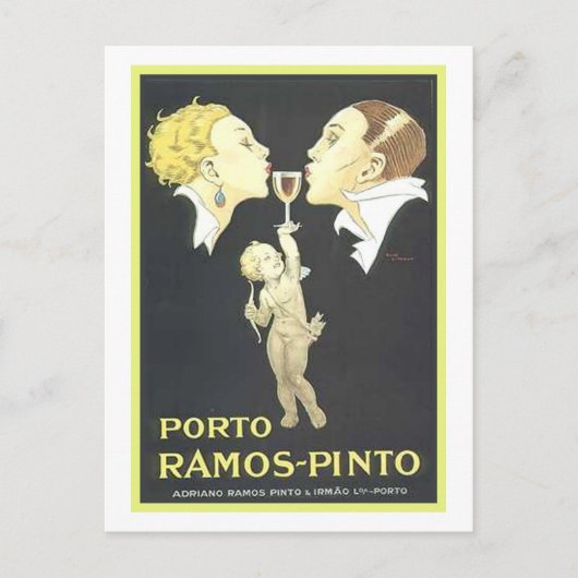 Porto Ramos Pinto Vintage Ad Postkarte (Vorderseite)