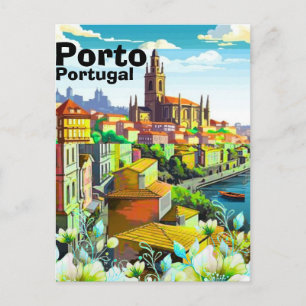 Porto Reise-Postkartengestaltung, Portugal Reise K Feiertagspostkarte