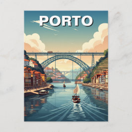 Porto River Cruise Portugal Reisen Postkarte