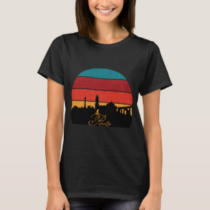 Porto Riverside Retro Sonnenuntergang Reise T-Shirt